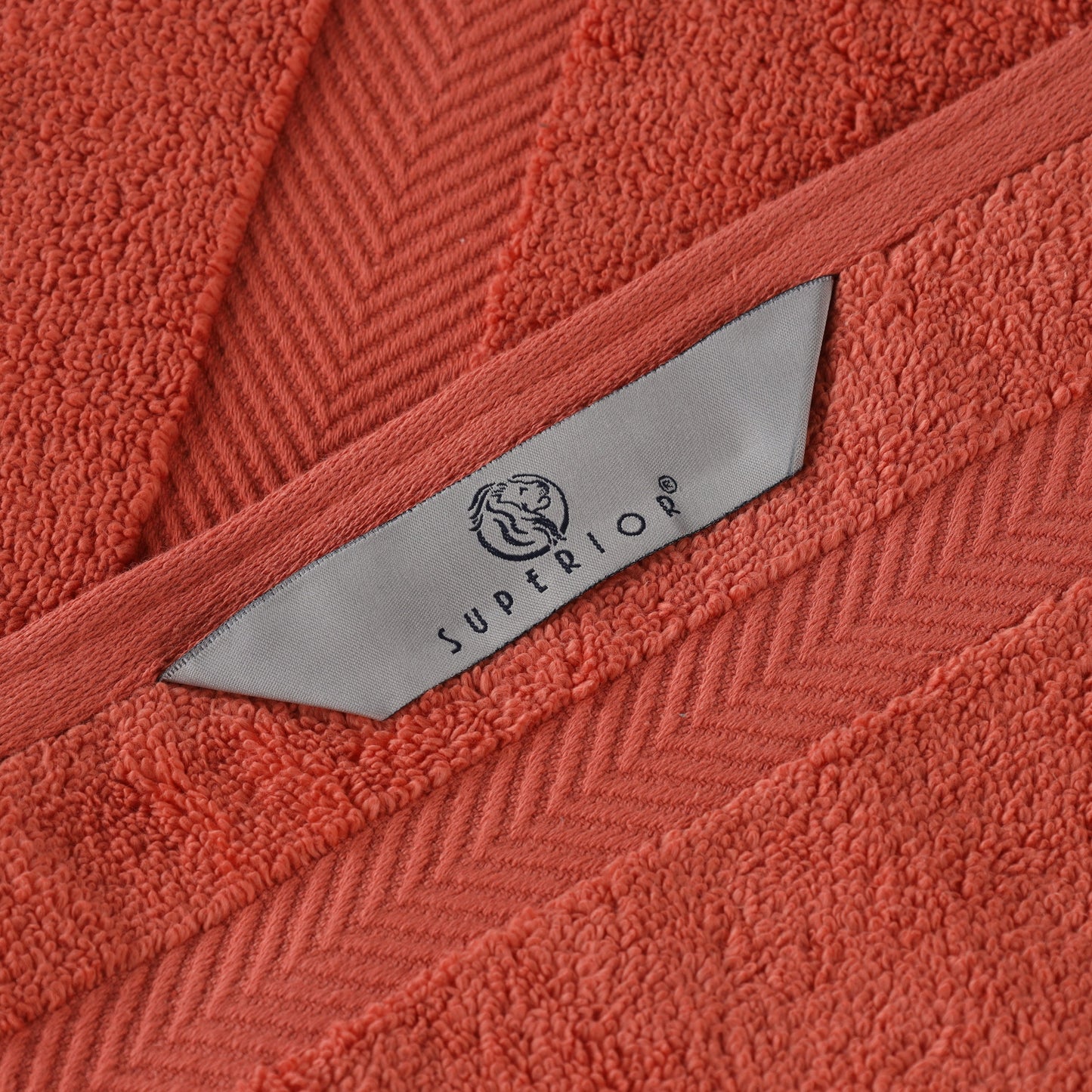 Zero Twist Cotton Ultra-Soft Absorbent Assorted - Brick Red