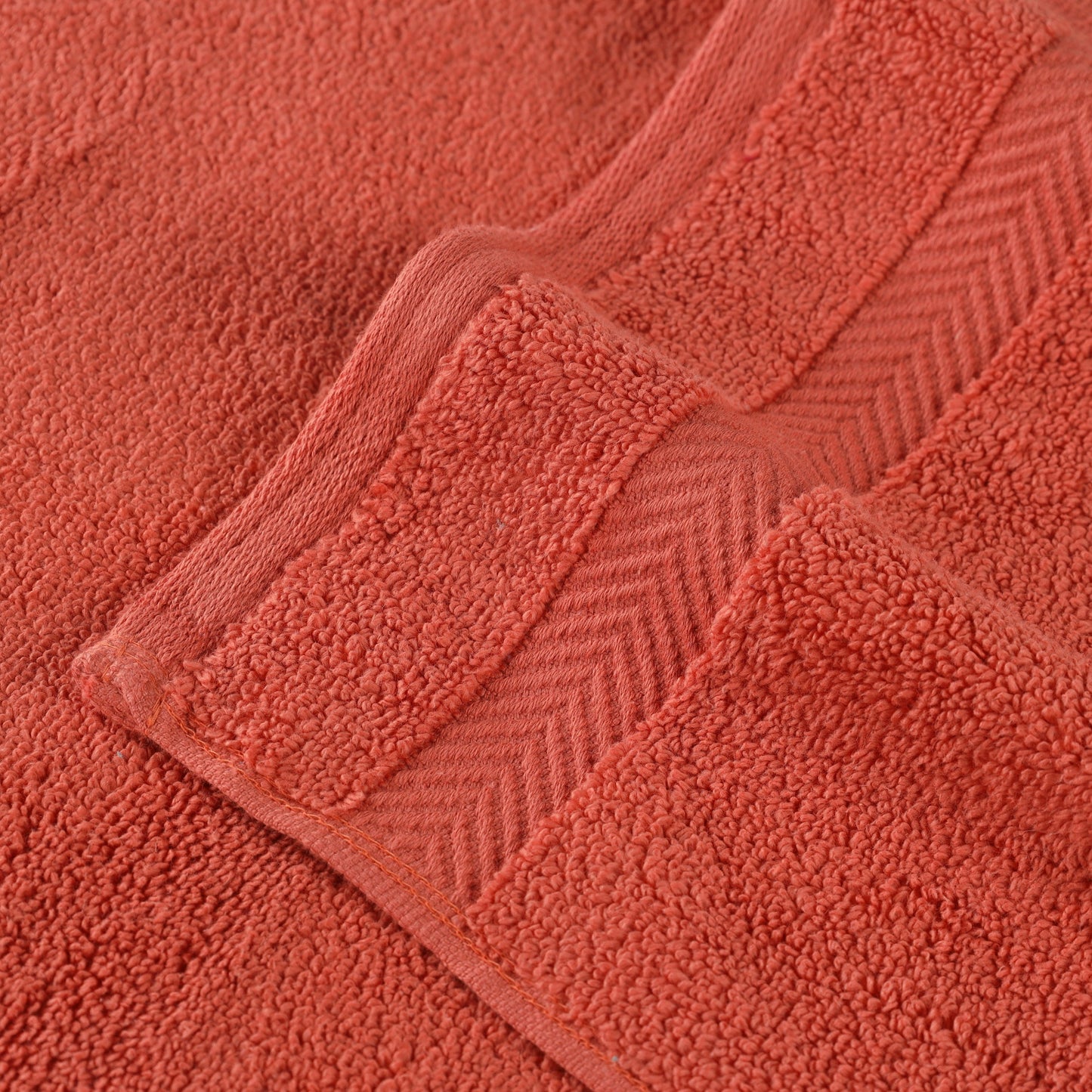 Zero Twist Cotton Ultra-Soft Absorbent Assorted - Brick Red