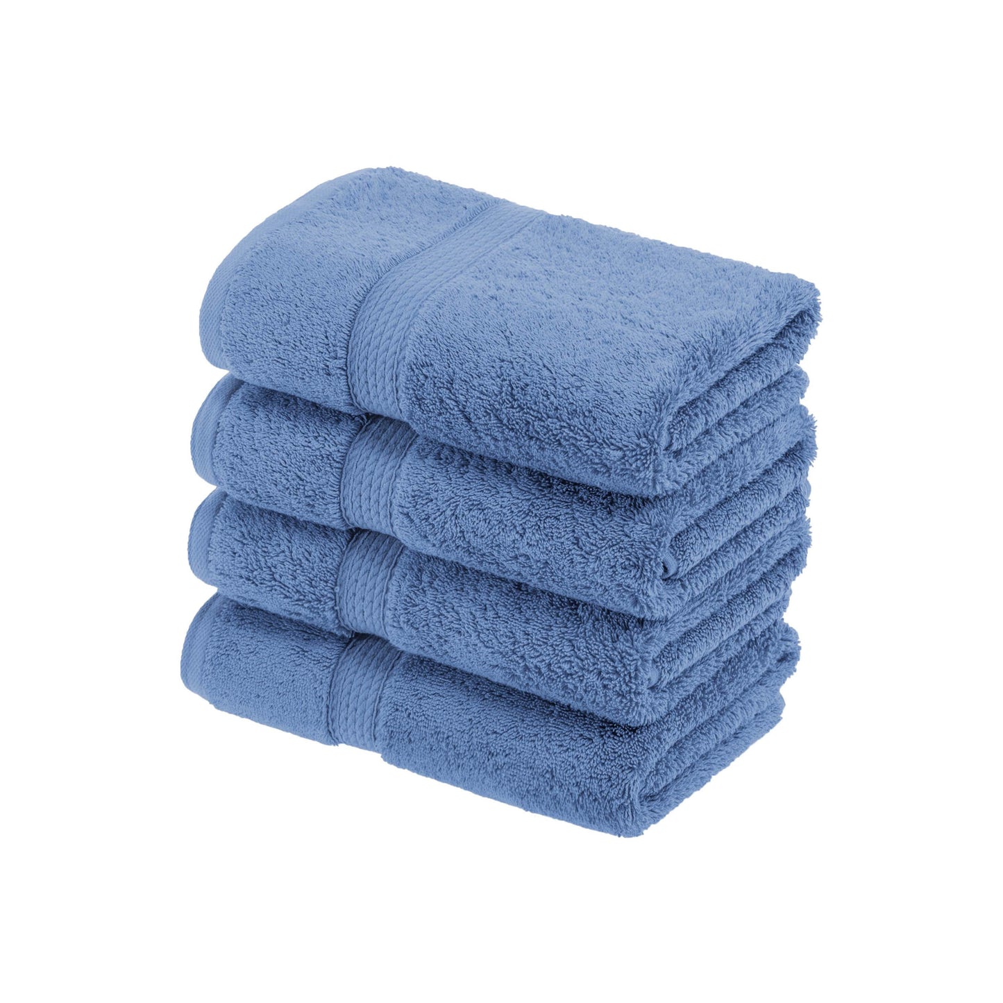 Madison Egyptian Cotton Pile Plush Heavyweight Hand Towel Set of 4