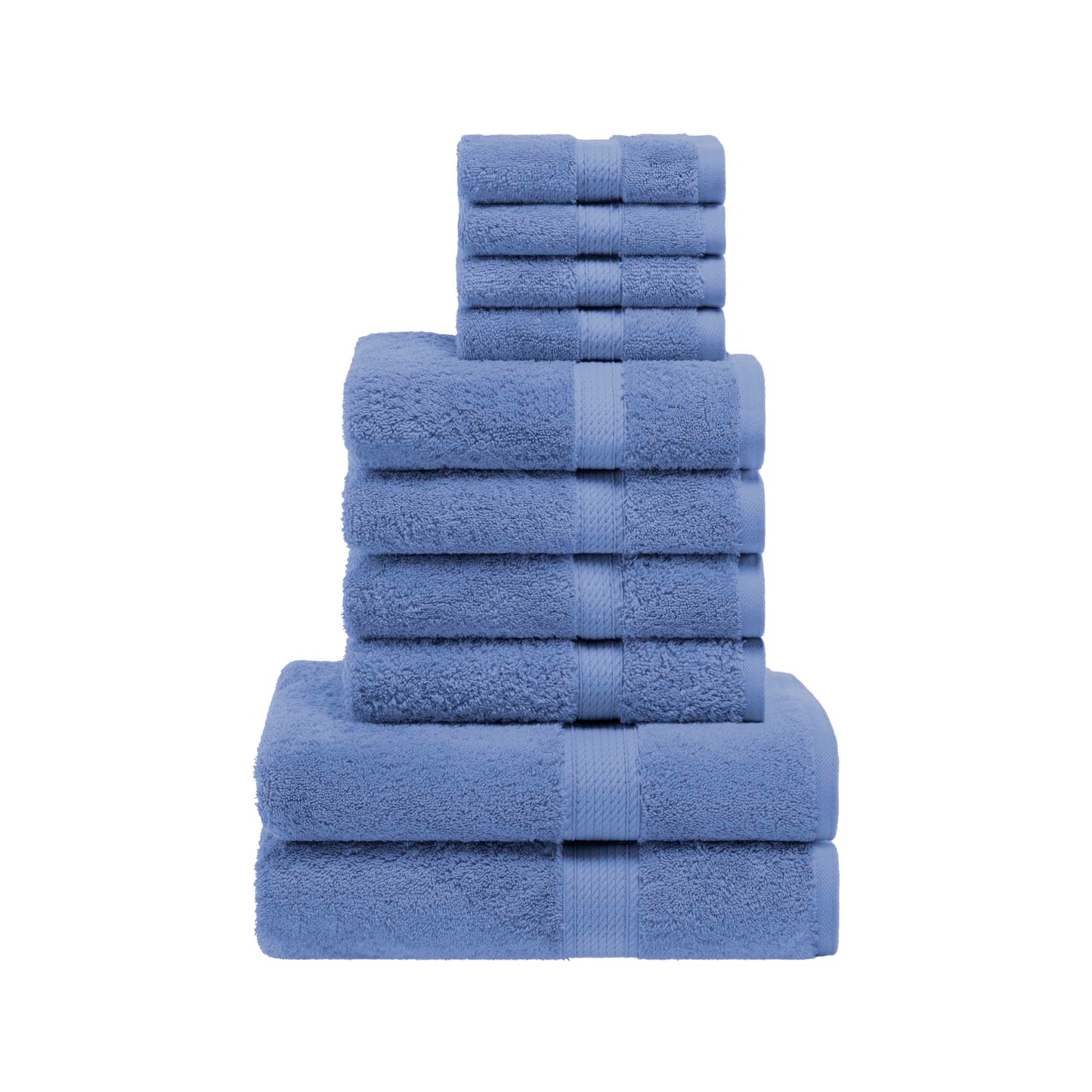 Madison Egyptian Cotton Pile Plush Heavyweight 10 Piece Towel Set