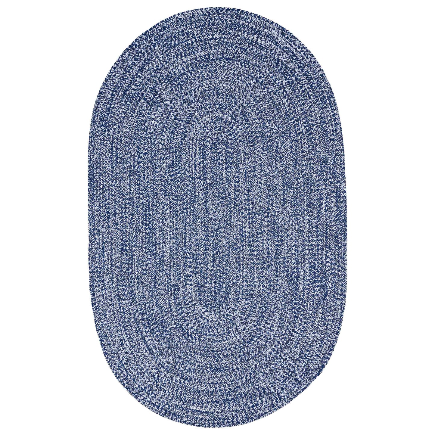 Reversible Braided Eco-Friendly Area Rug Indoor Outdoor Rugs - DenimBlue/White