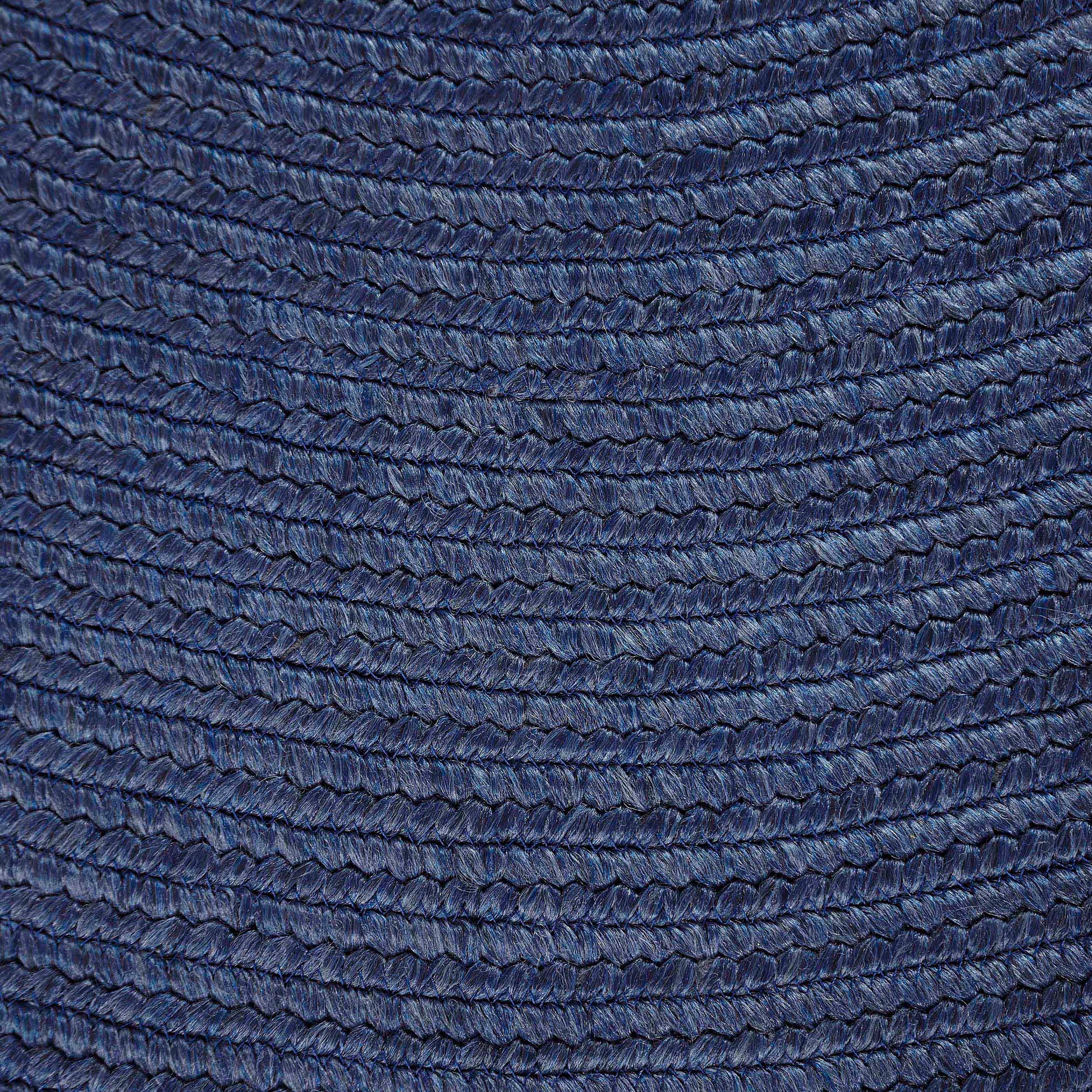 Classic Braided Weave Oval Area Rug Indoor Outdoor Rugs - DenimBlue