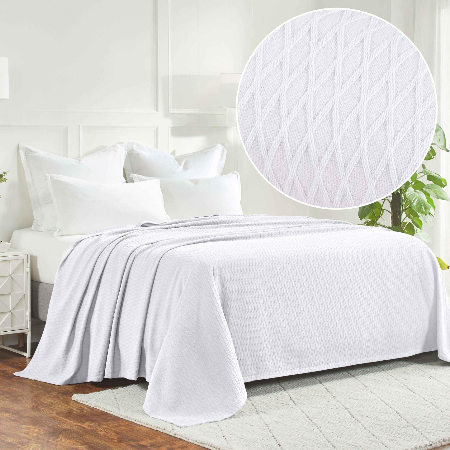Diamond All-Season Cotton Blanket