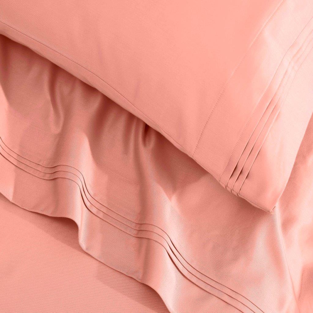 1500 Thread Count Egyptian Cotton 2 Piece Solid Pillowcase Set - DustedRose