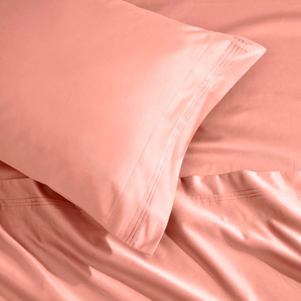 1500 Thread Count Egyptian Cotton 2 Piece Solid Pillowcase Set - DustedRose