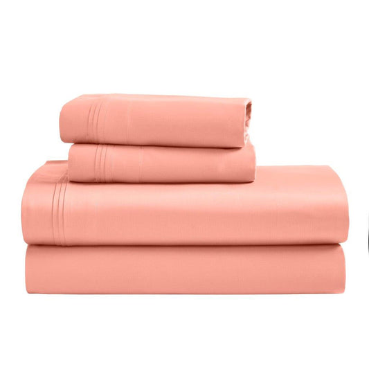 Egyptian Cotton 1500 Thread Count Eco Friendly Solid Sheet Set - DustedRose