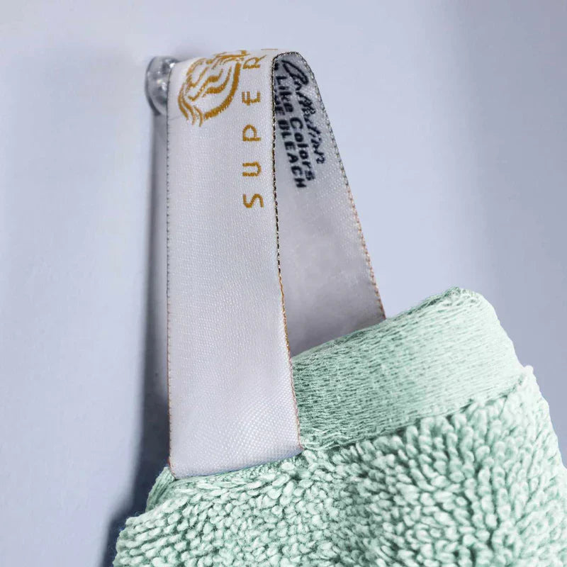 Turkish Cotton Highly Absorbent Solid 6 Piece Towel Set - DustyAqua