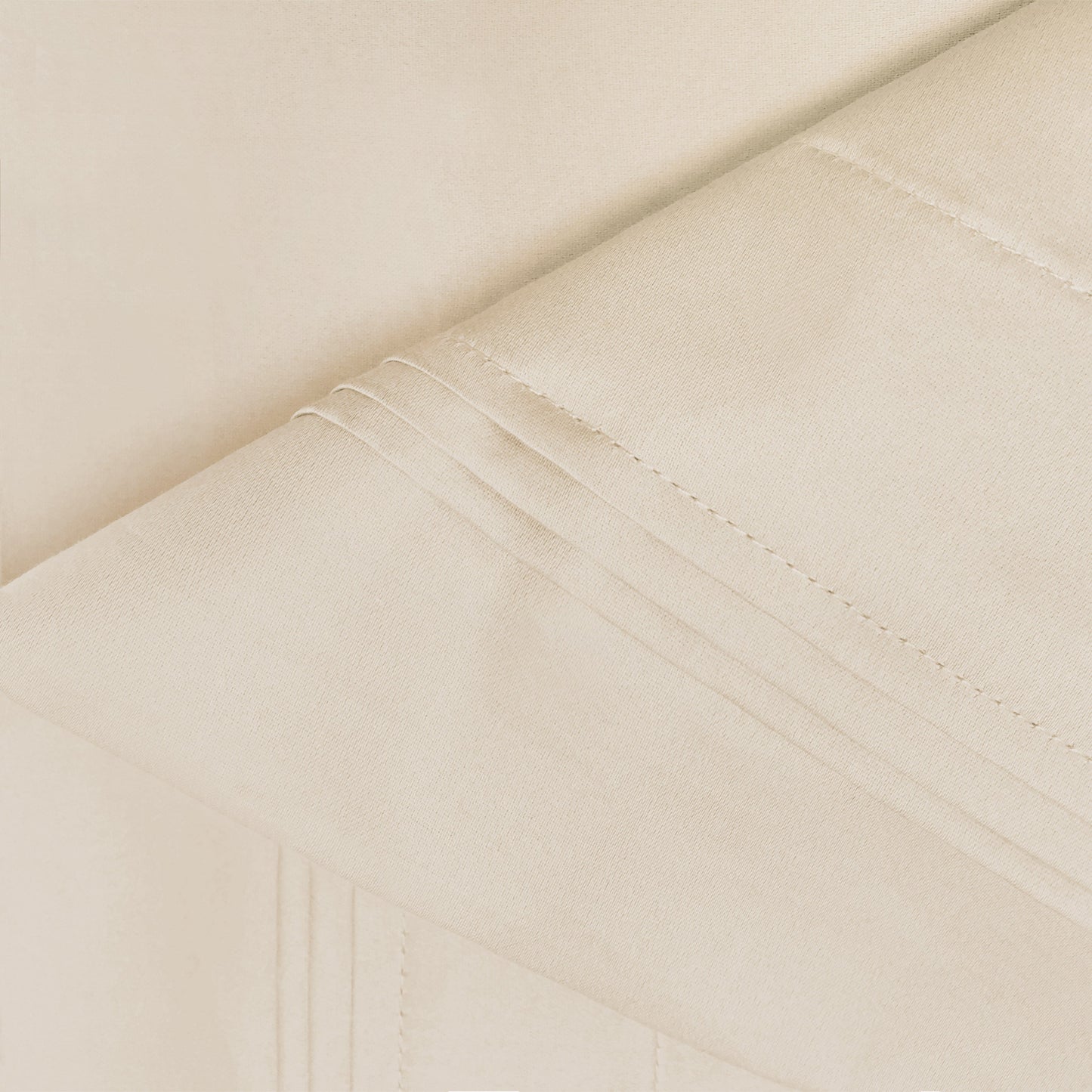 Superior 1000-Thread Count Egyptian Cotton Solid Pillowcase Set - Ivory