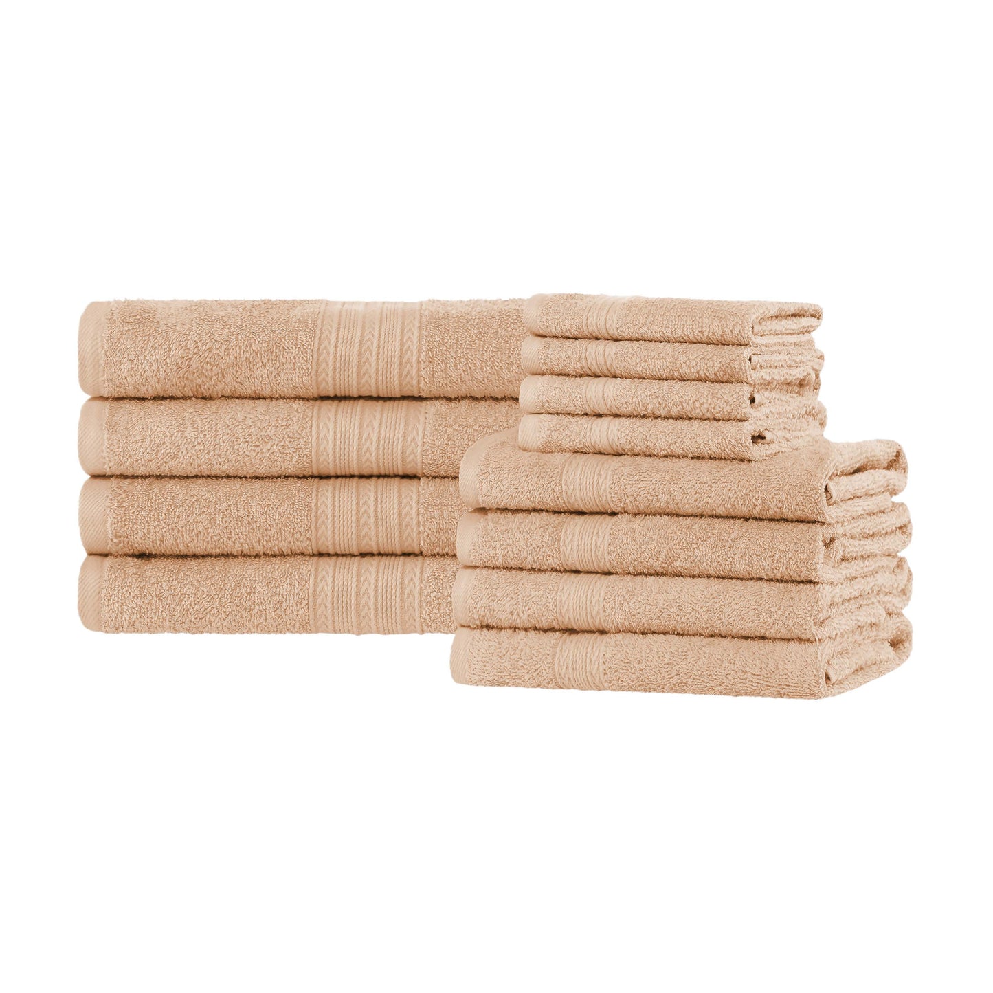 Eco-Friendly Ring Spun Cotton Towel Set - Camel