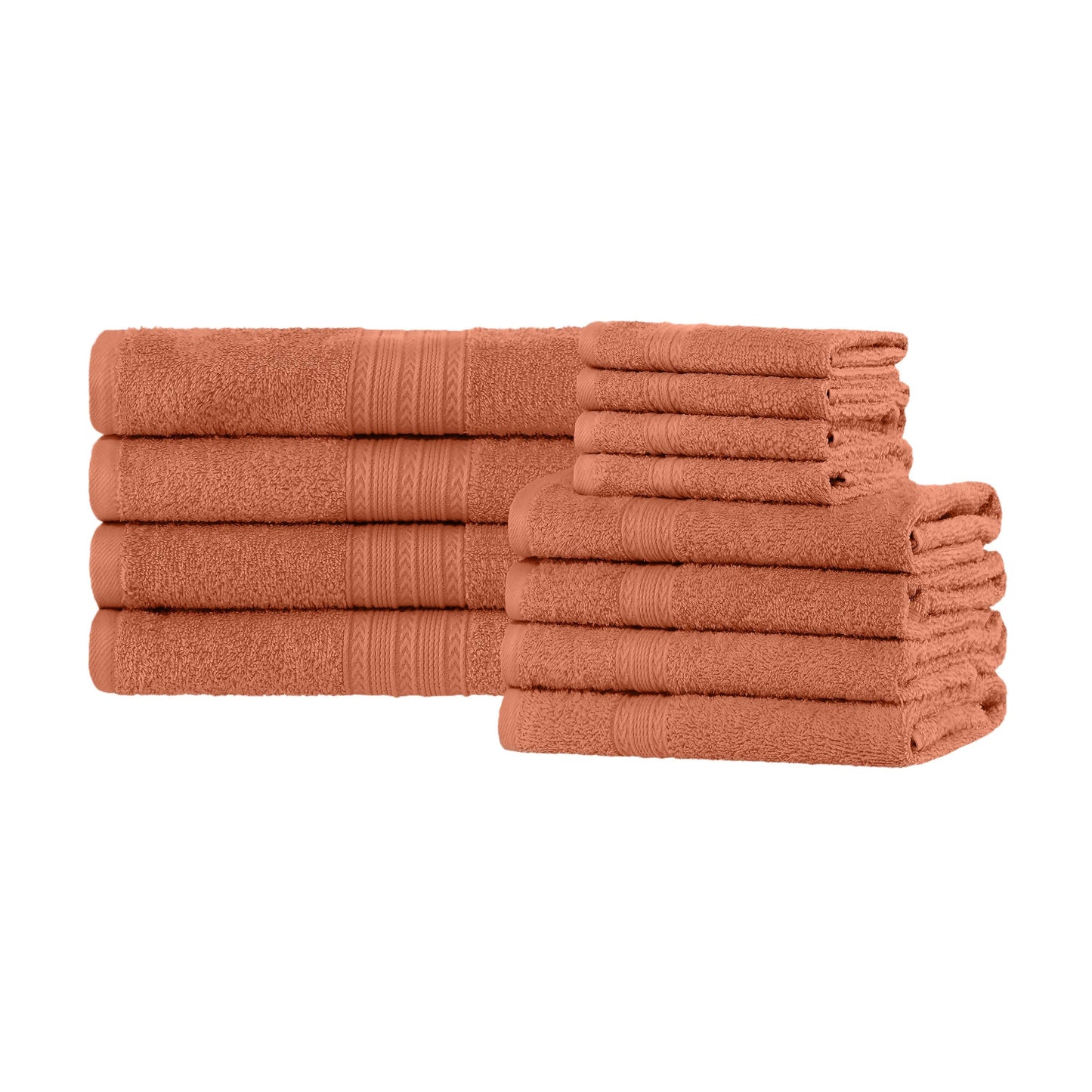 Eco-Friendly Ring Spun Cotton Towel Set - Copper