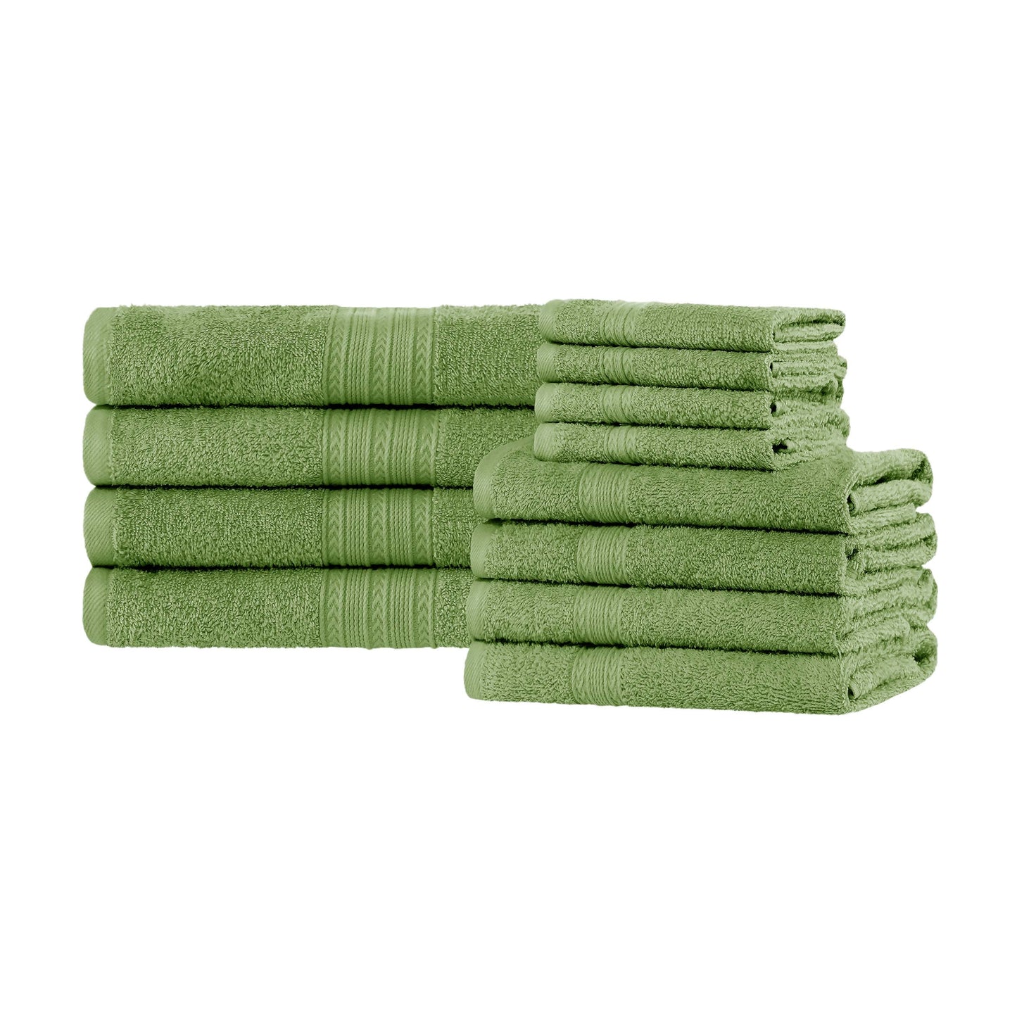 Eco-Friendly Ring Spun Cotton Towel Set - Terrace Green