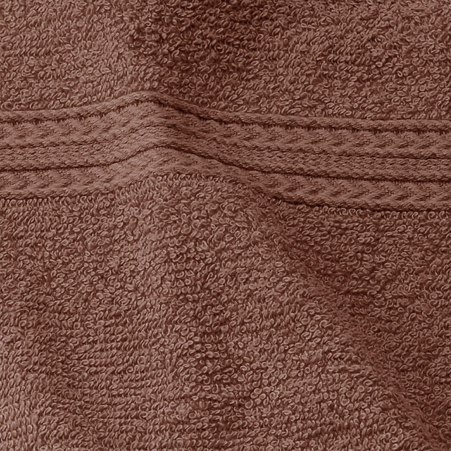 Eco-Friendly Ring Spun Cotton Towel Set - Brown