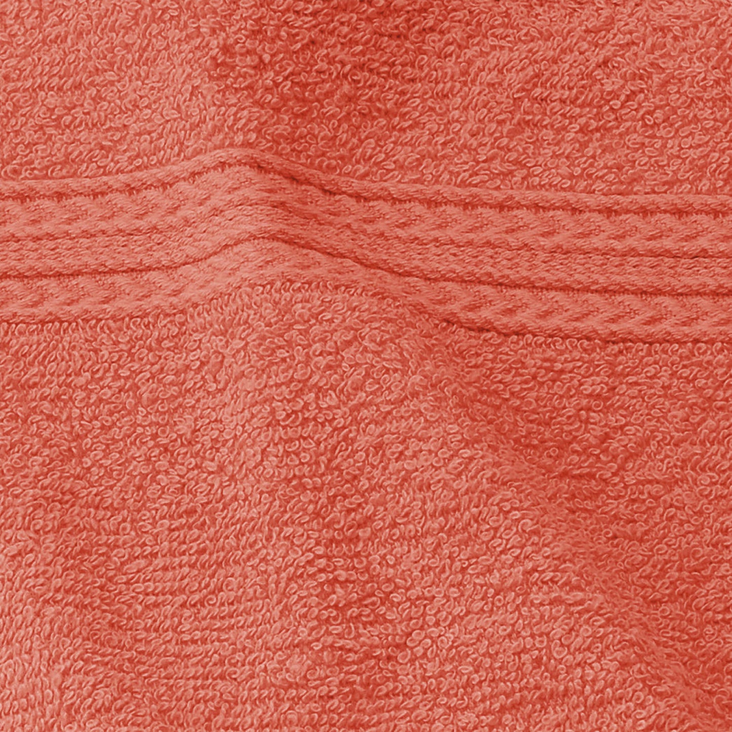 Eco-Friendly Ring Spun Cotton Towel Set - Coral