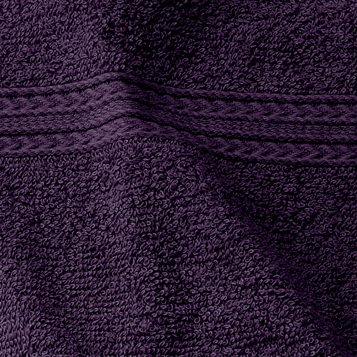 Eco-Friendly Ring Spun Cotton Towel Set - Eggplant