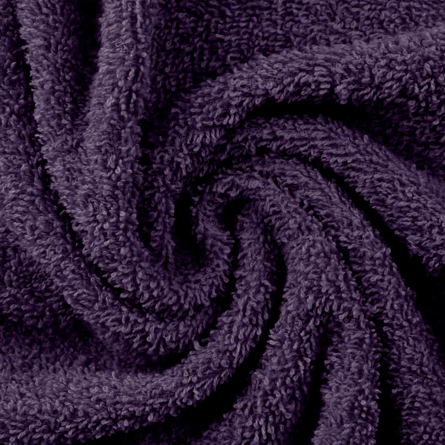 Eco-Friendly Ring Spun Cotton Towel Set - Eggplant