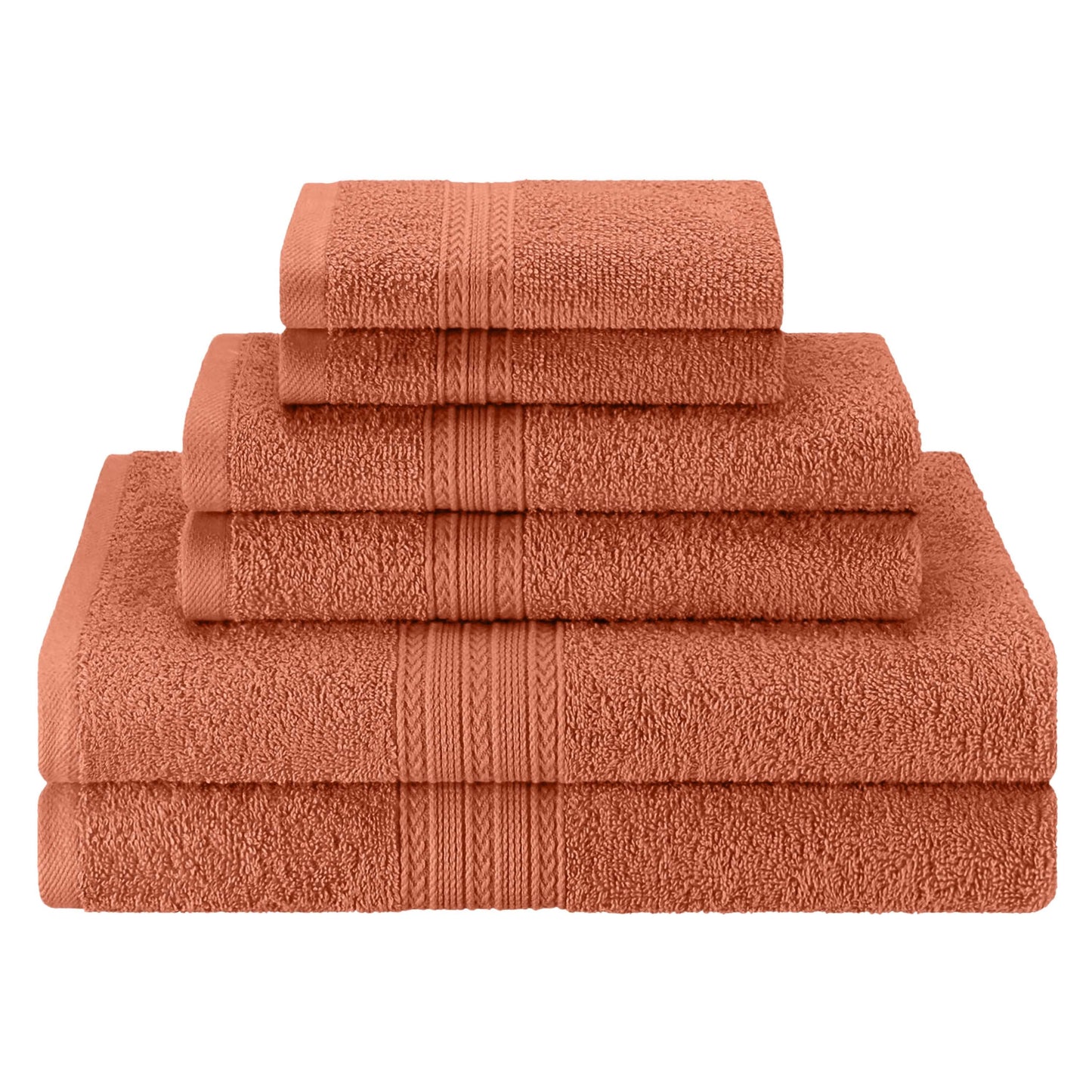 Eco-Friendly Ring Spun Cotton Towel Set - Copper