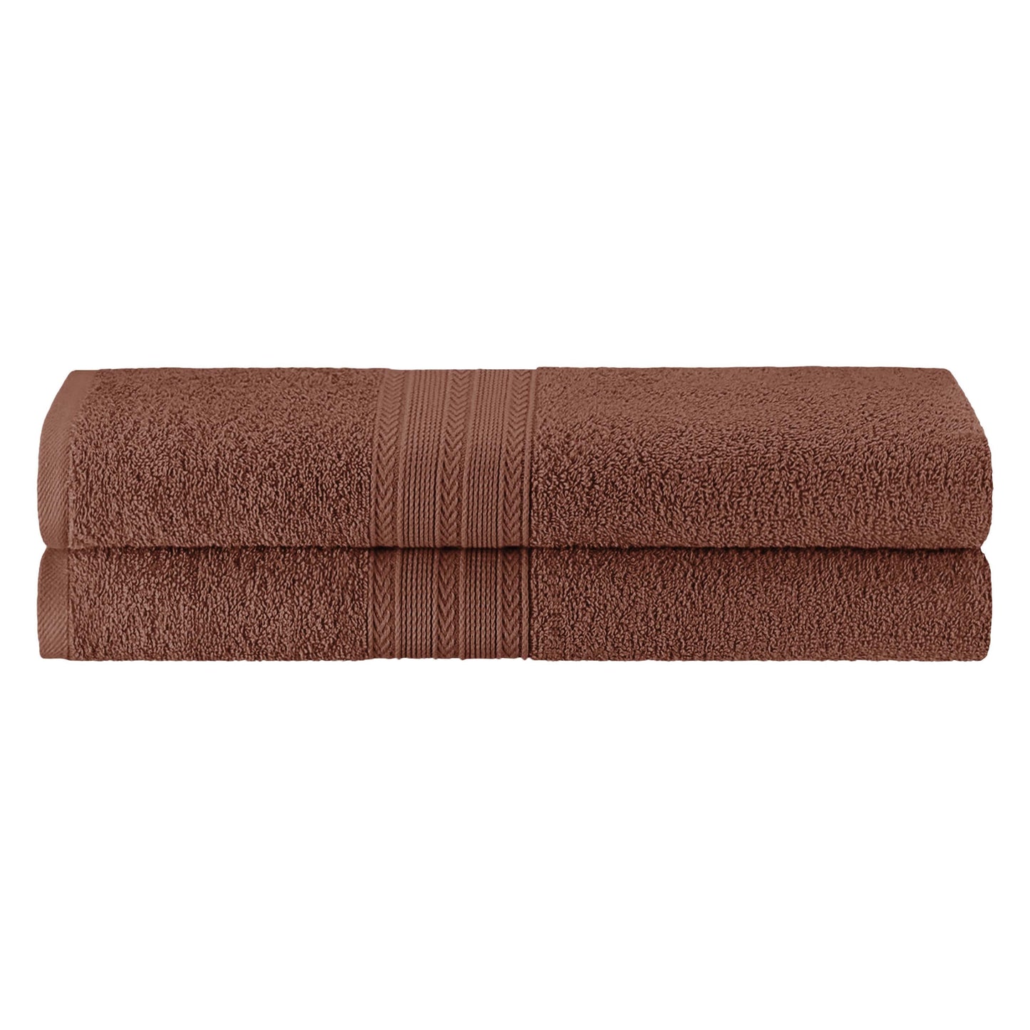 Eco-Friendly Ring Spun Cotton Towel Set - Brown