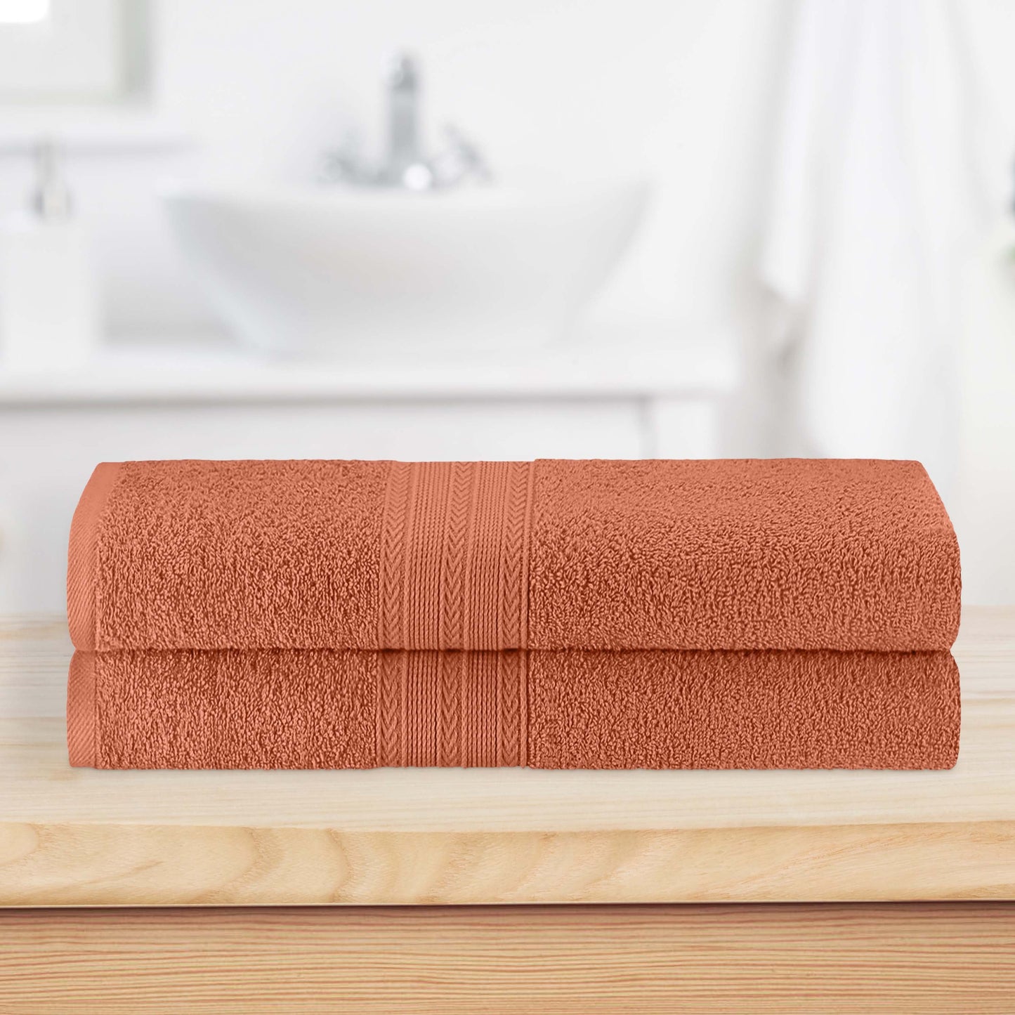 Eco-Friendly Ring Spun Cotton Towel Set - Copper