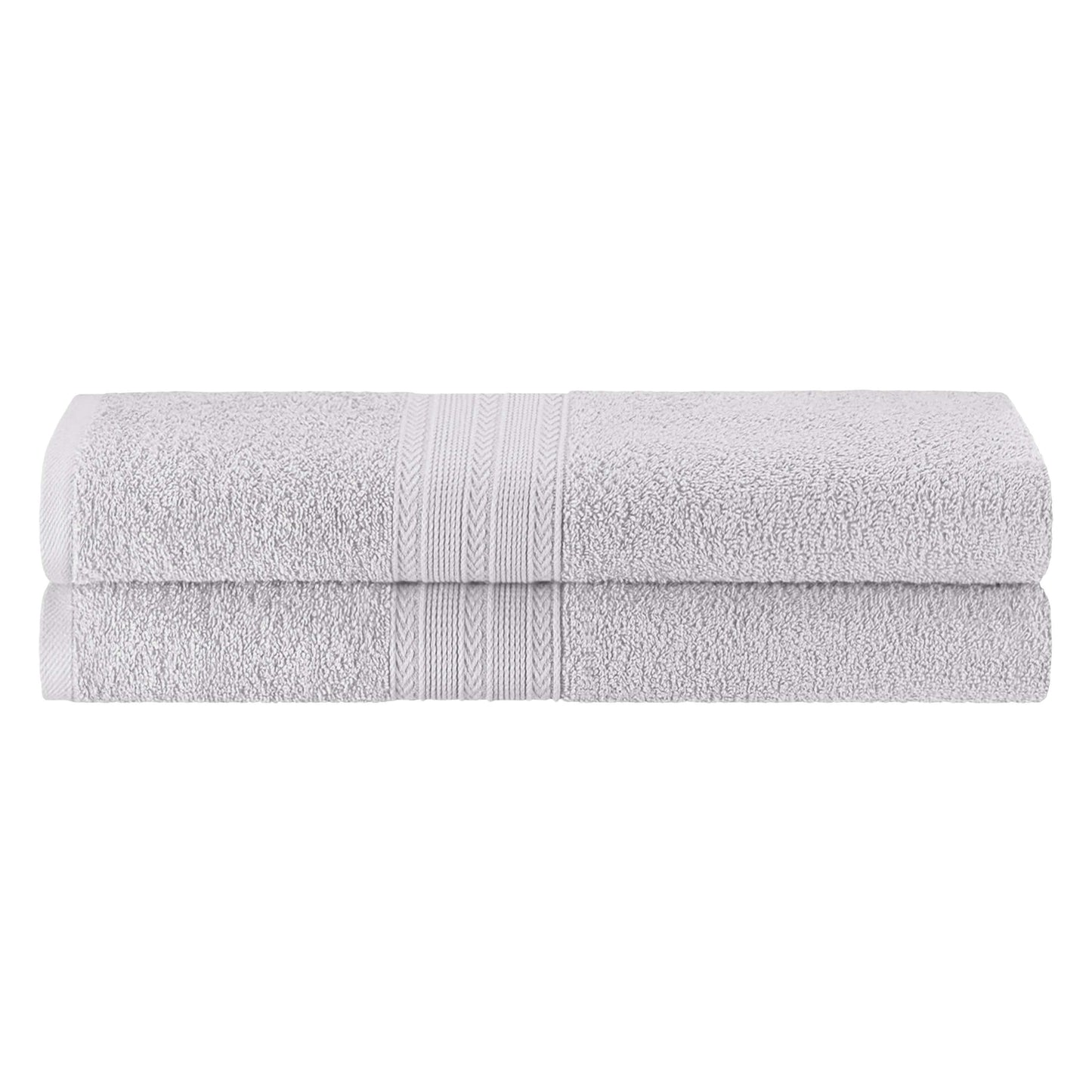 Eco-Friendly Ring Spun Cotton Towel Set - Silver