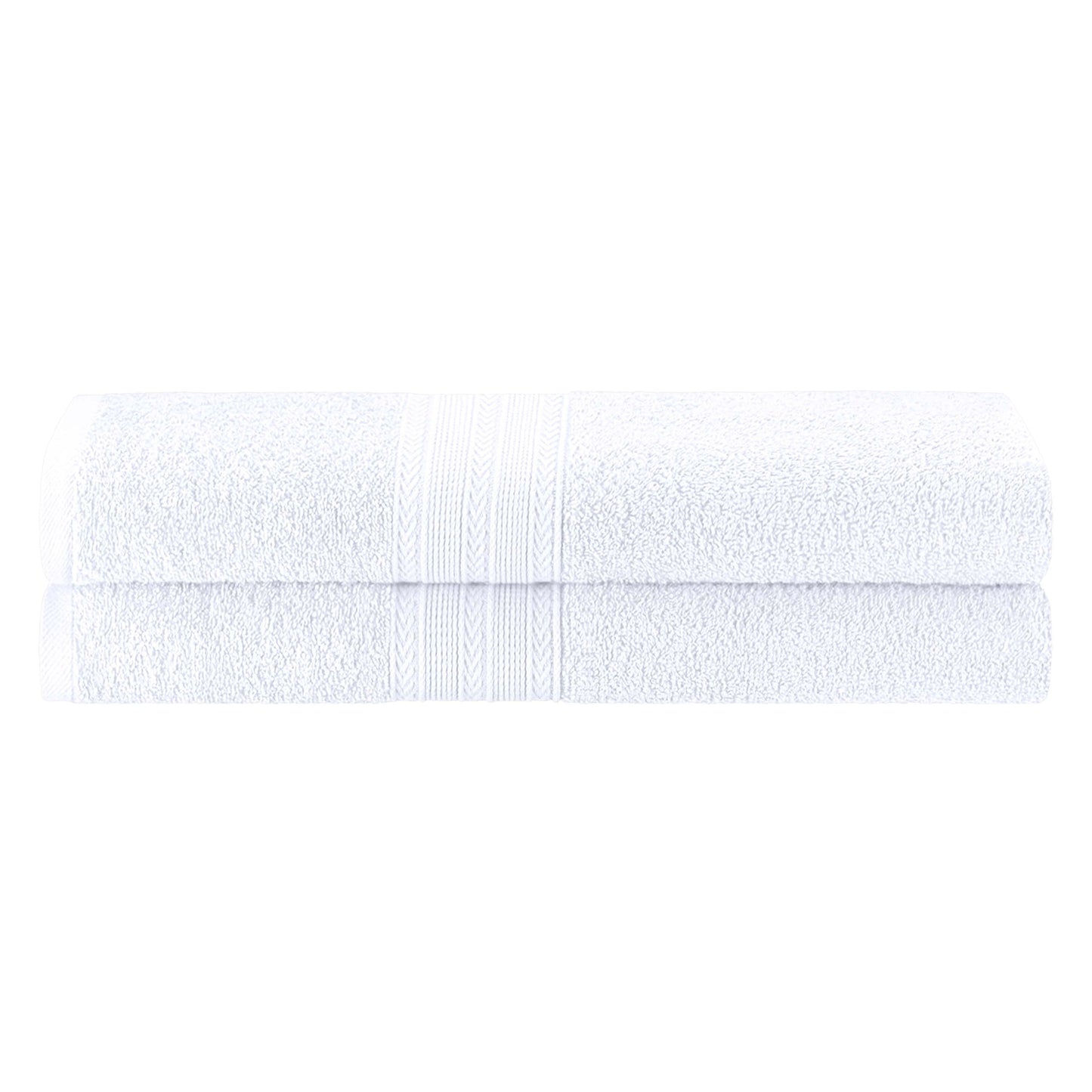 Eco-Friendly Ring Spun Cotton Towel Set - White