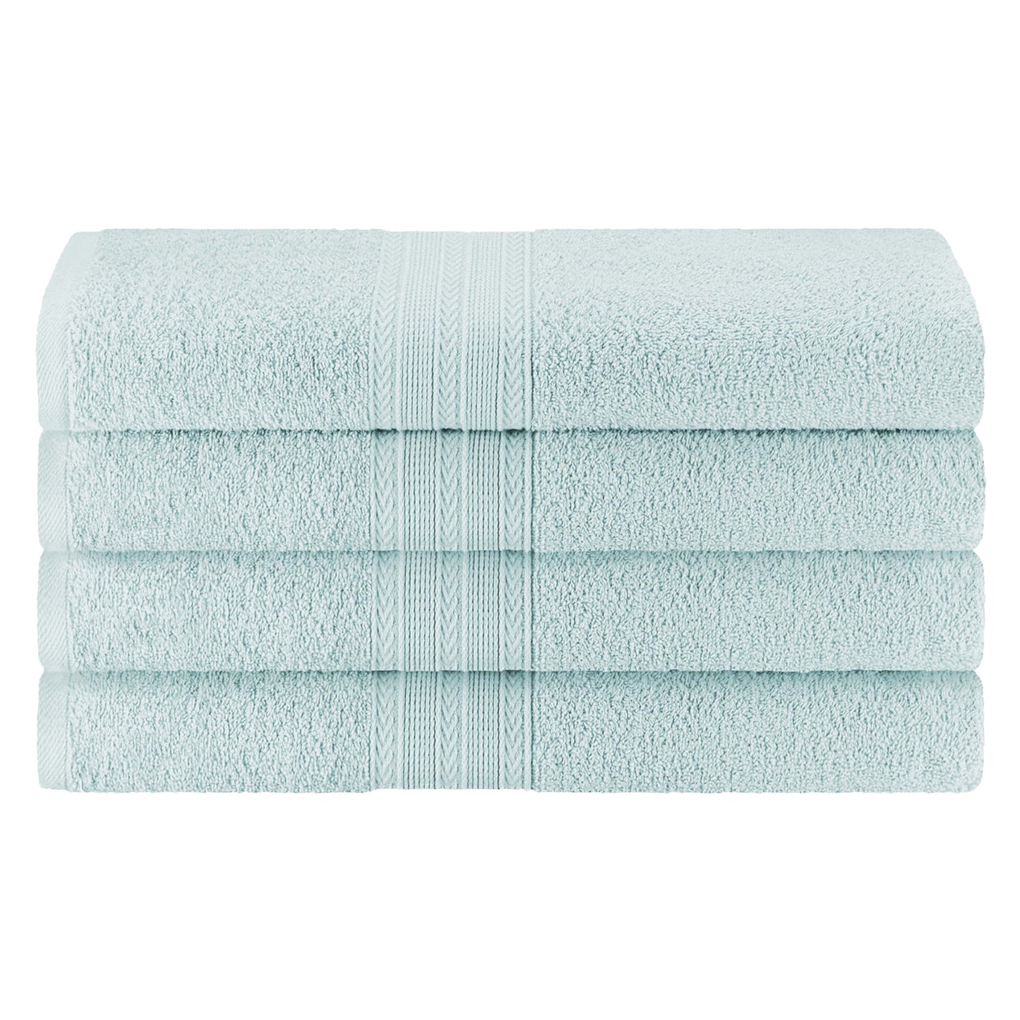 Eco-Friendly Ring Spun Cotton Towel Set - Aquamarine