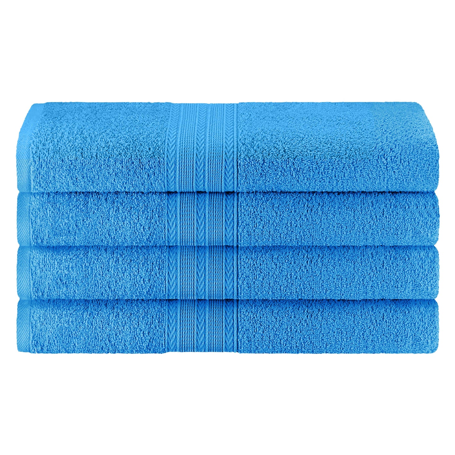 Eco-Friendly Ring Spun Cotton Towel Set - Aster Blue