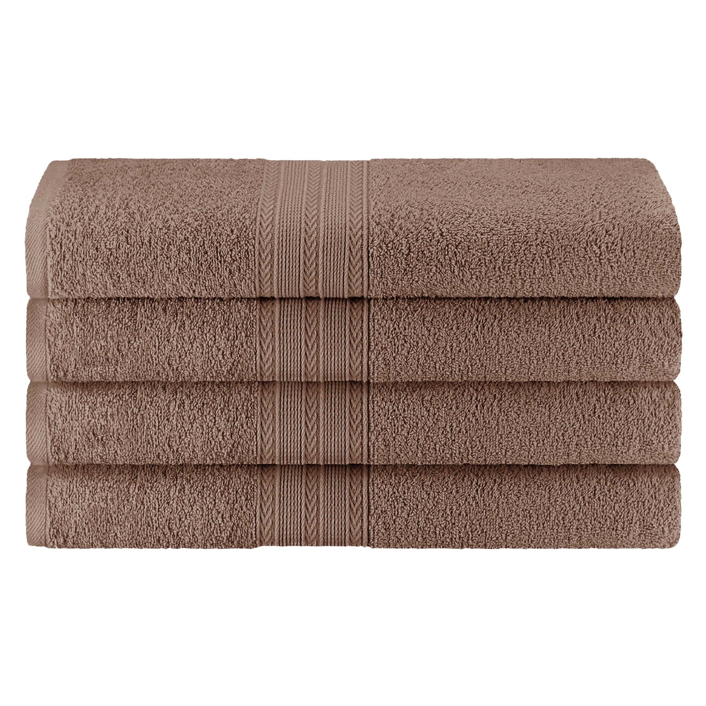 Eco-Friendly Ring Spun Cotton Towel Set - Coffee