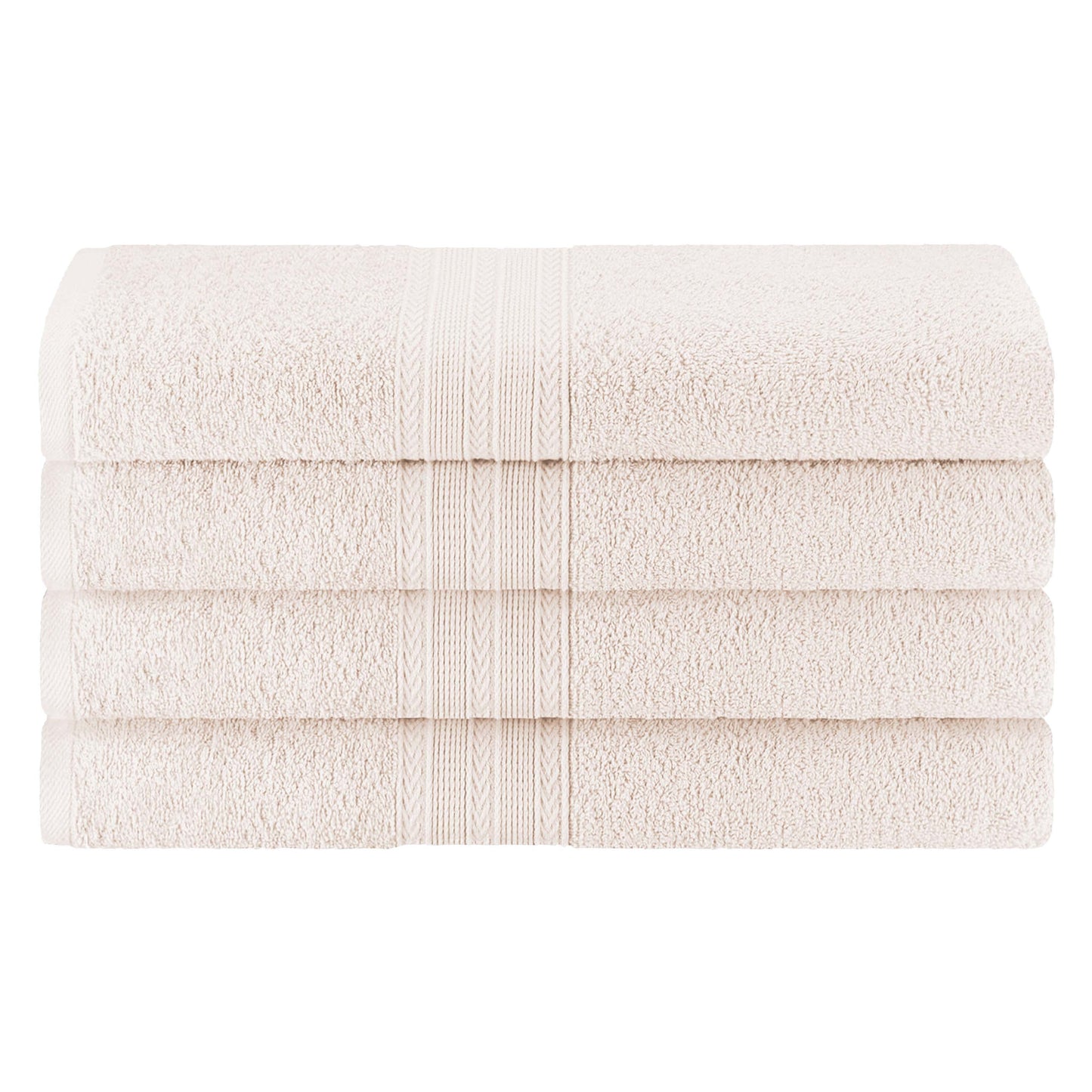 Eco-Friendly Ring Spun Cotton Towel Set - Ivory