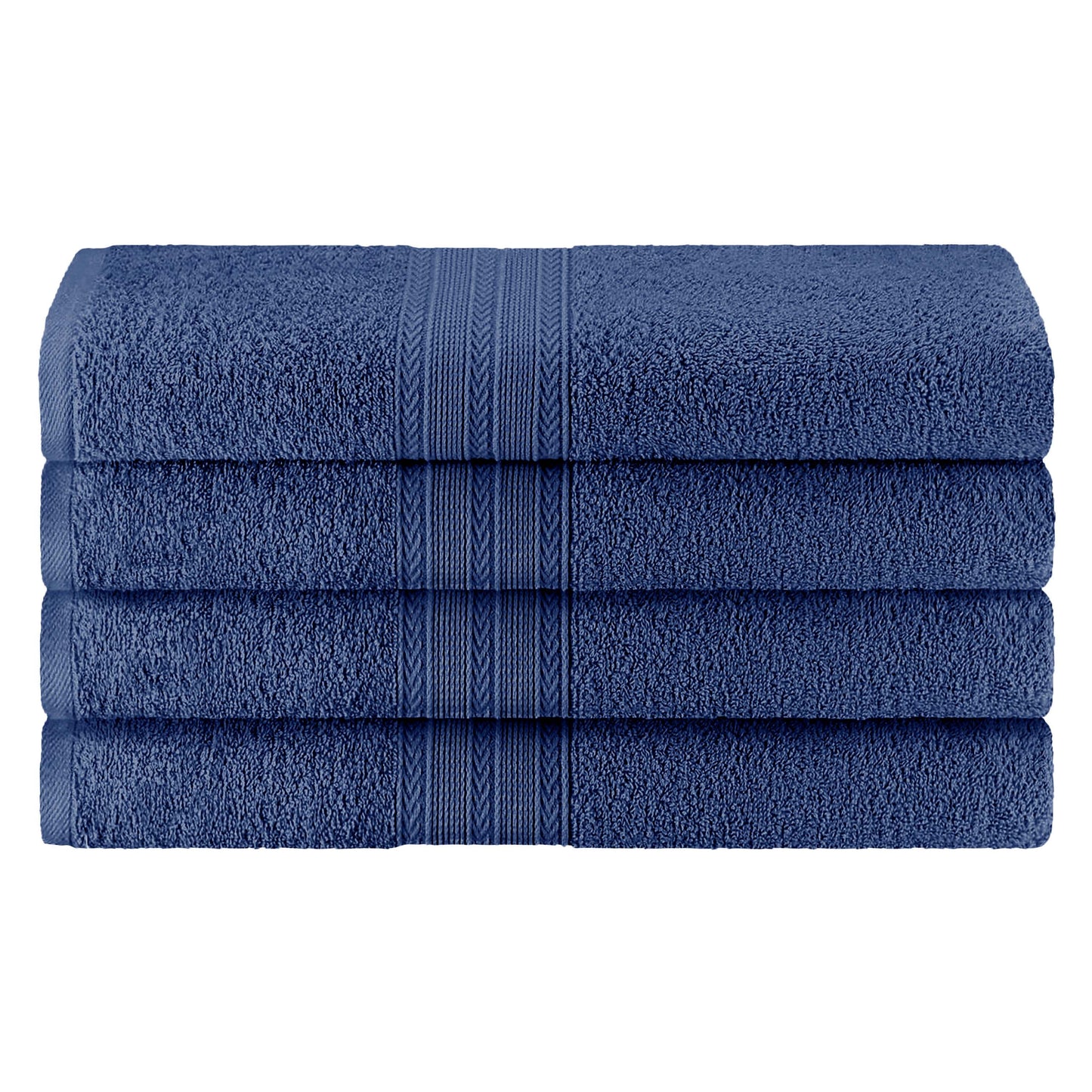 Eco-Friendly Ring Spun Cotton Towel Set - Navy Blue