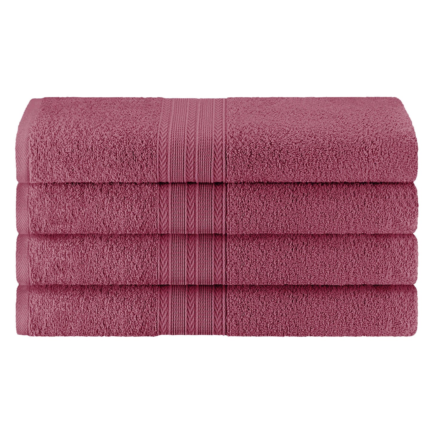 Eco-Friendly Ring Spun Cotton Towel Set - Rosewood