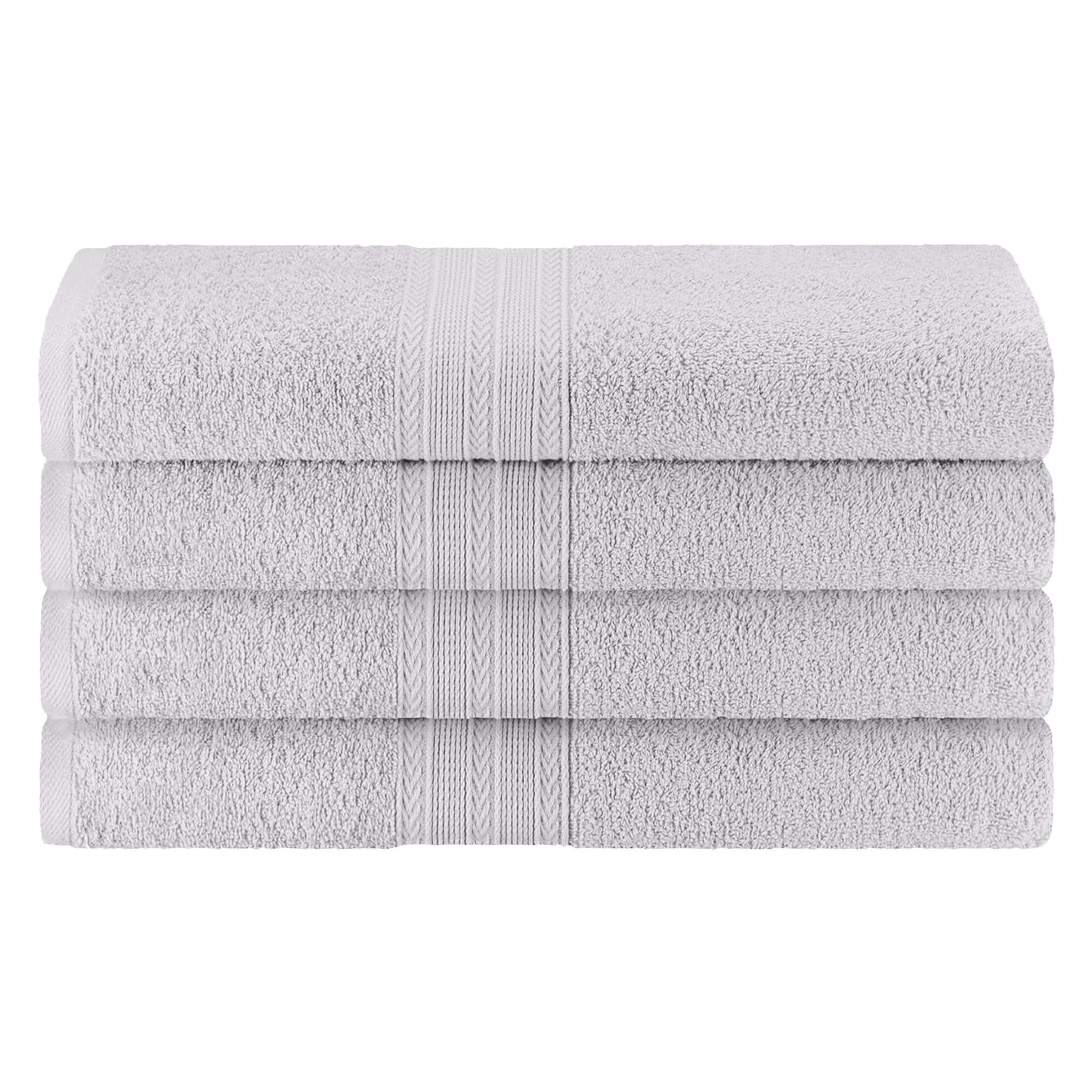 Eco-Friendly Ring Spun Cotton Towel Set - Silver