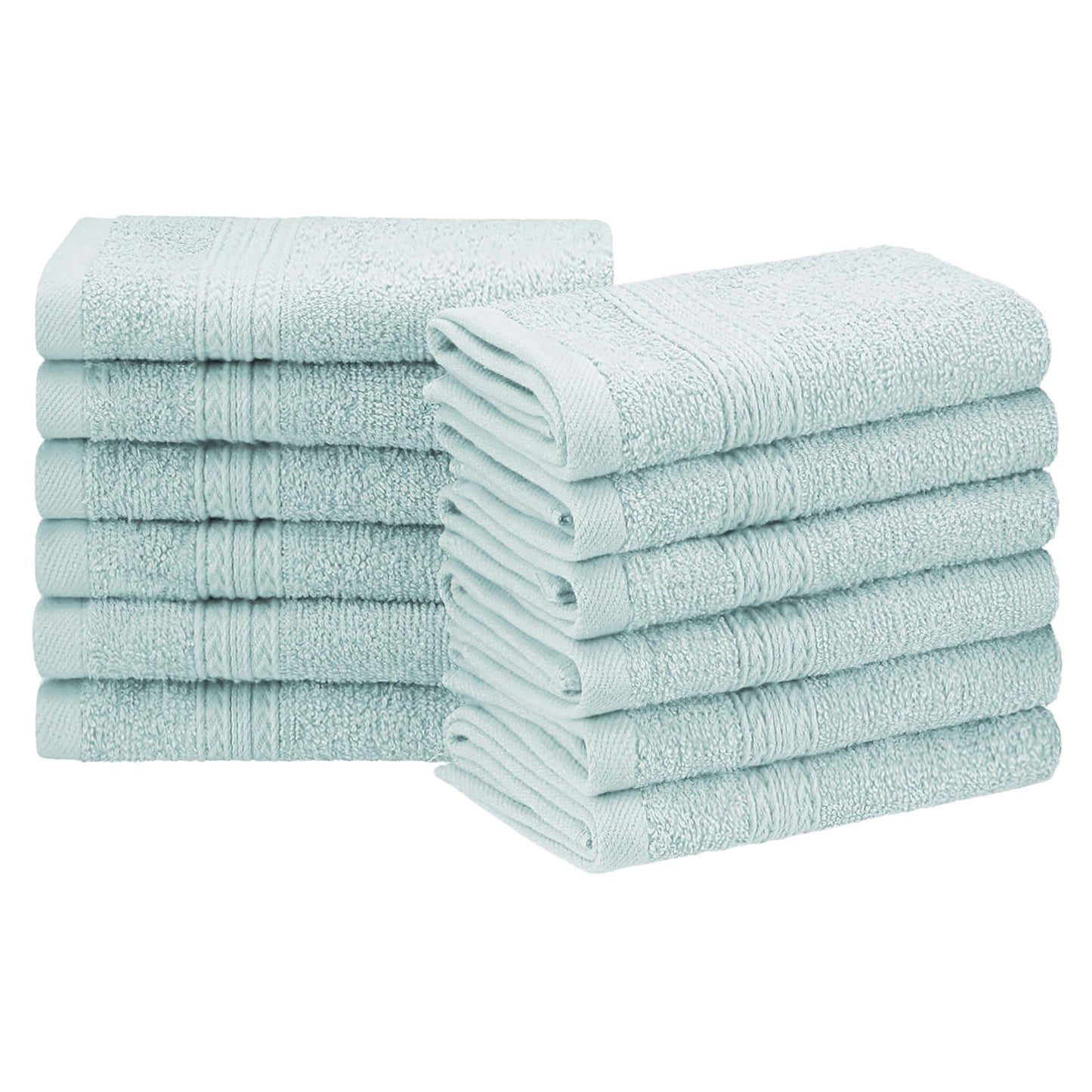 Eco-Friendly Ring Spun Cotton Towel Set - Aquamarine