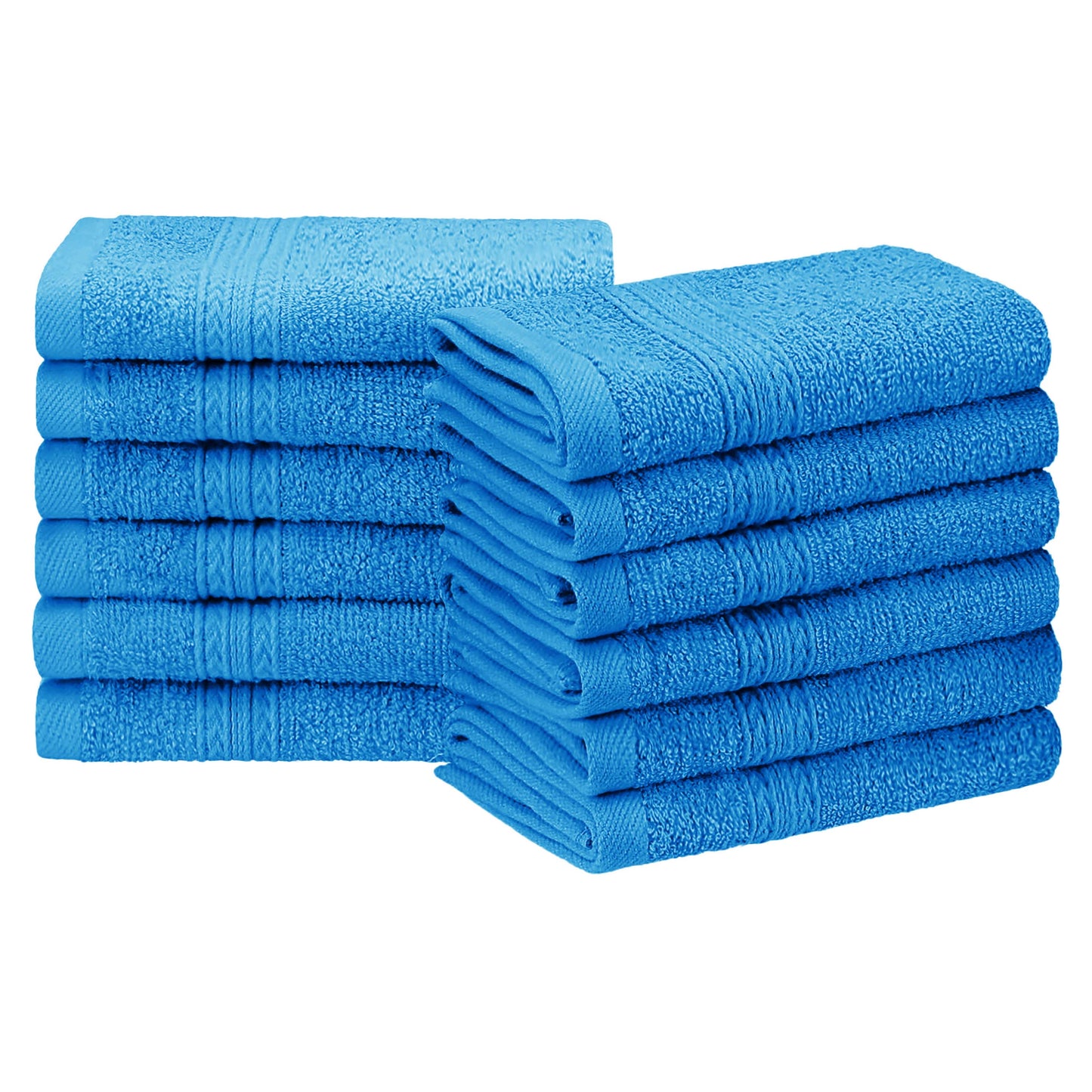 Eco-Friendly Ring Spun Cotton Towel Set - Aster Blue