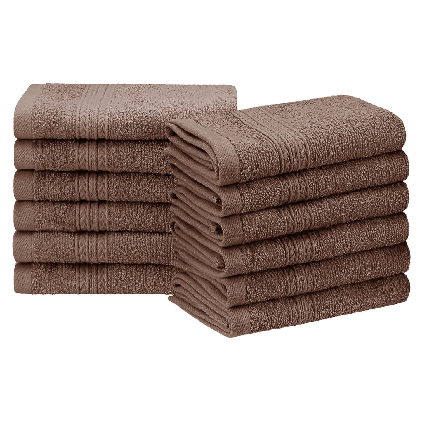 Eco-Friendly Ring Spun Cotton Towel Set - Coffee