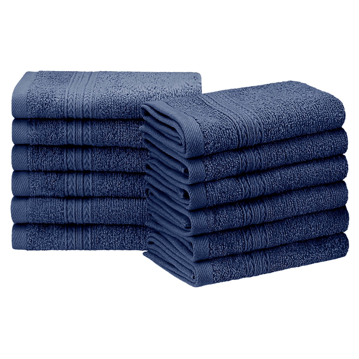 Eco-Friendly Ring Spun Cotton Towel Set - Navy Blue