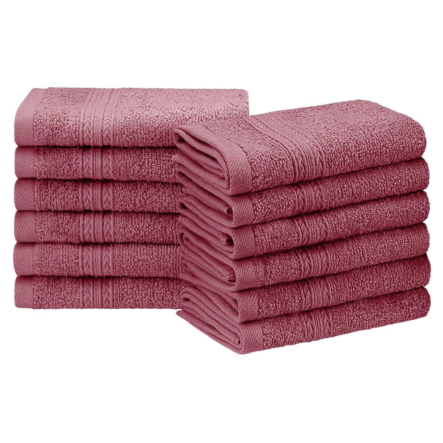 Eco-Friendly Ring Spun Cotton Towel Set - Rosewood