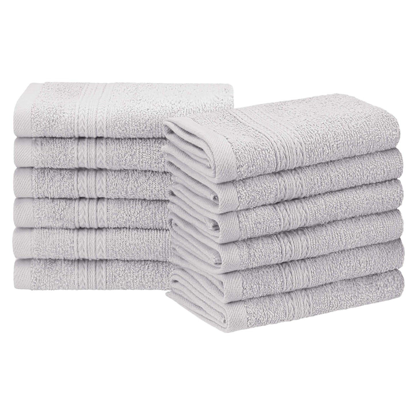 Eco-Friendly Ring Spun Cotton Towel Set - Silver