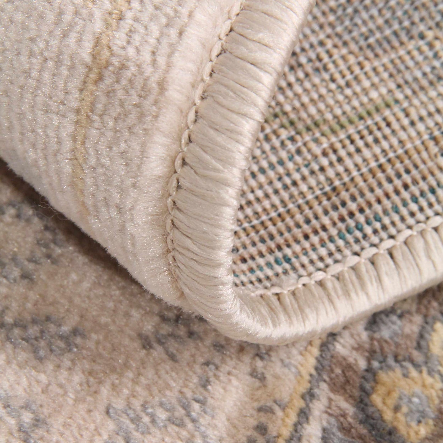 Superior Edeline Medallion Oriental Indoor Area Rug or Runner Rug - Beige