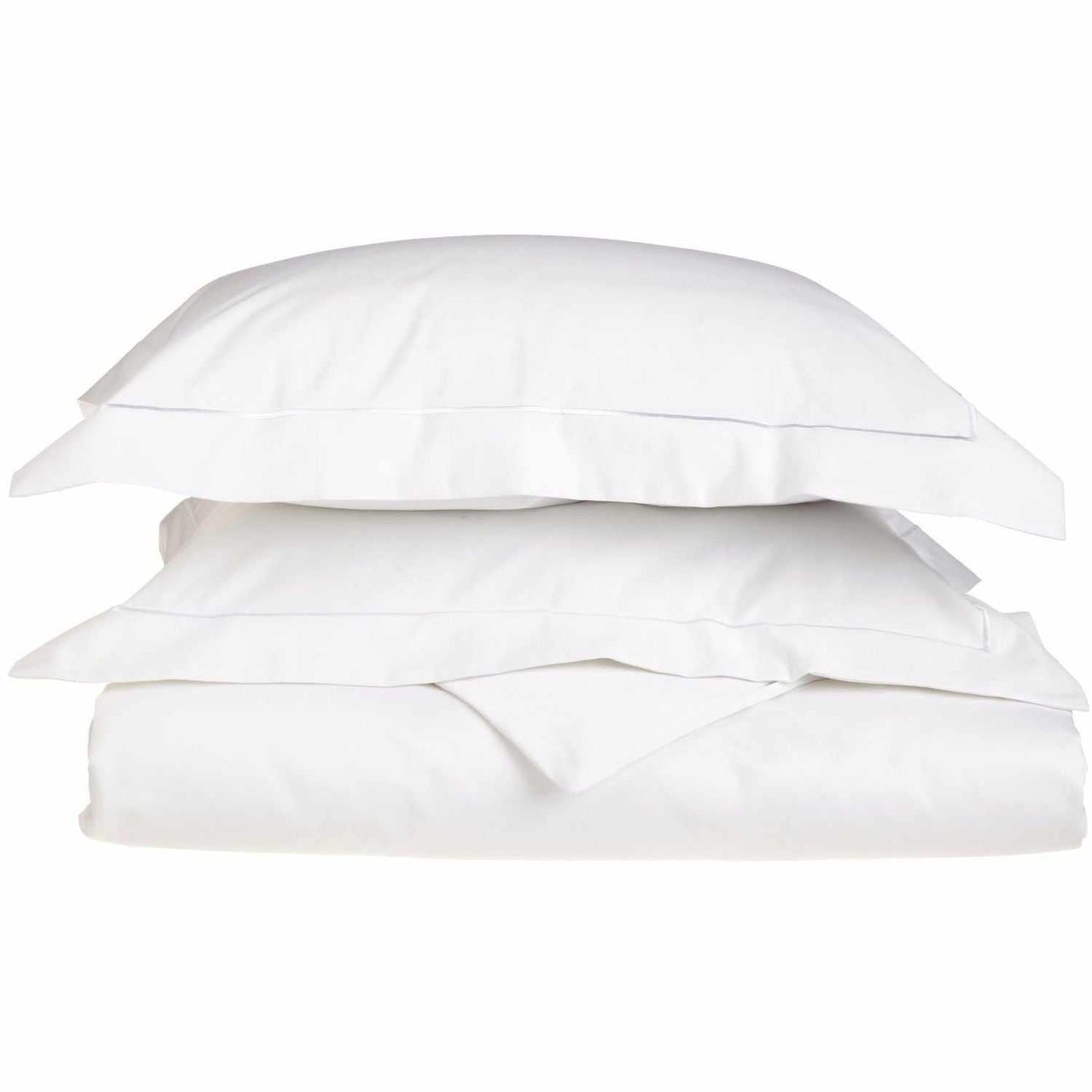 Superior Embroidered Egyptian Cotton Duvet Cover Set - White