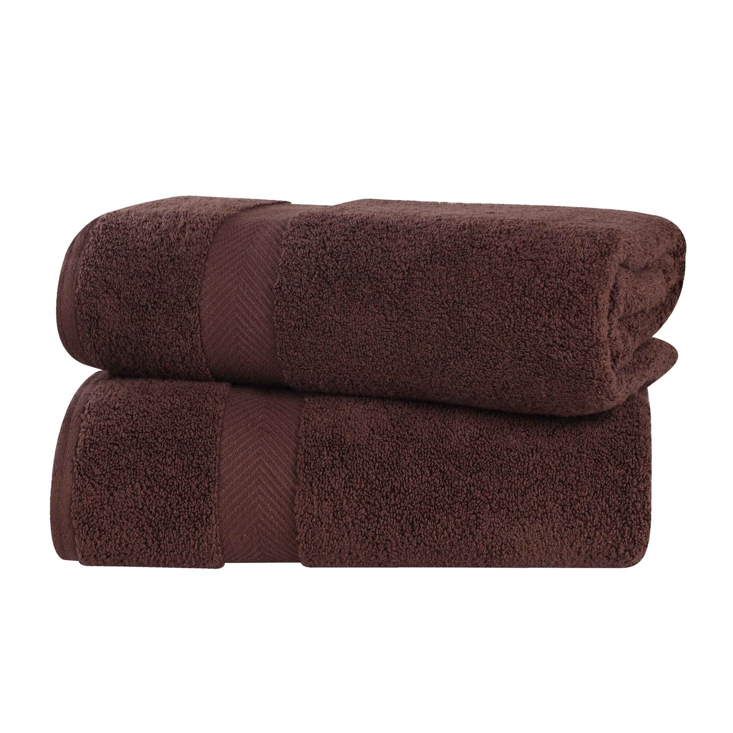 Zero-Twist Smart-Dry Combed Cotton 2 Piece Bath Sheet Set - Espresso
