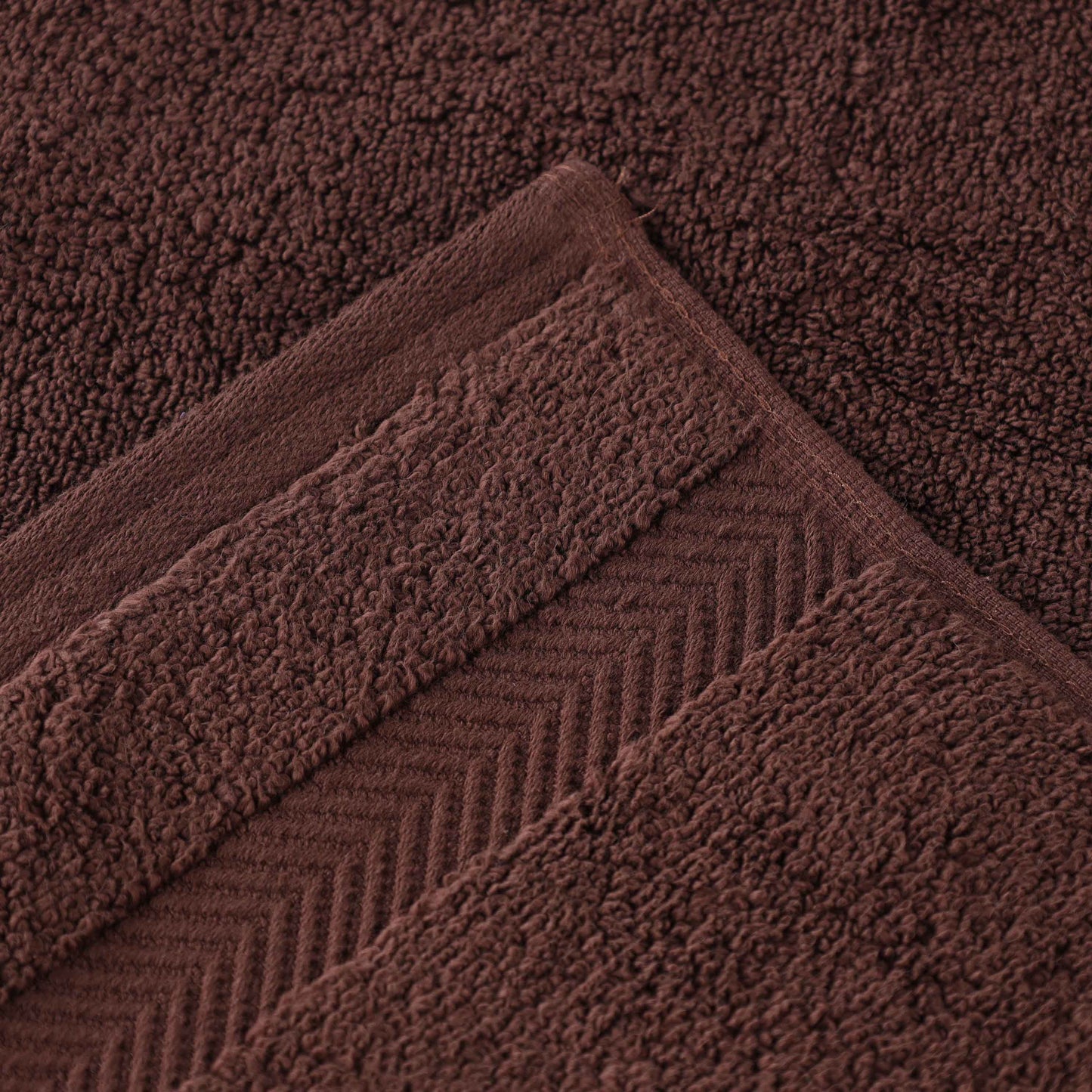 Zero Twist Smart Dry Combed Cotton 2 Piece Bath Towel Set - Espresso