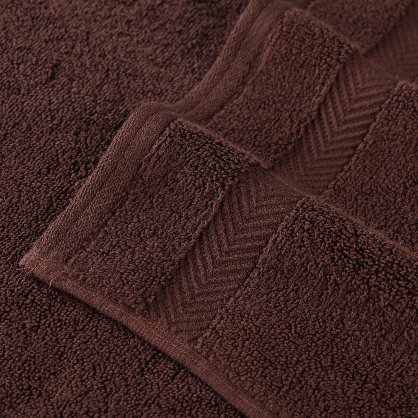 Zero Twist Smart Dry Combed Cotton 2 Piece Bath Towel Set - Espresso