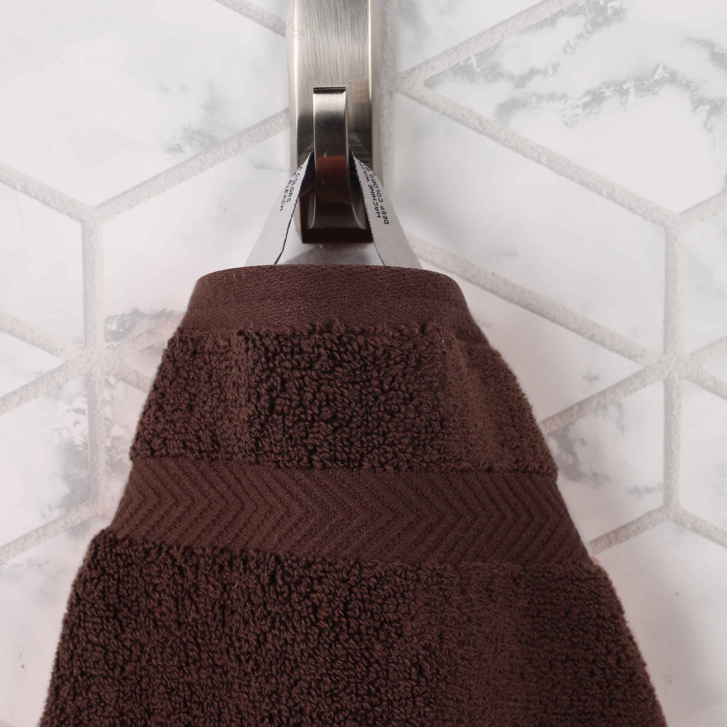 Zero Twist Smart Dry Combed Cotton 2 Piece Bath Towel Set - Espresso
