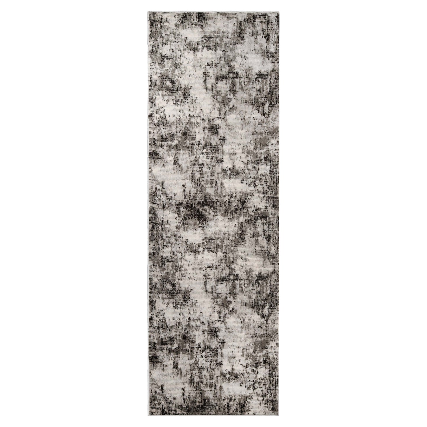 Euphemia Distressed Abstract Eclectic Modern Indoor Area Rug - Charcoal