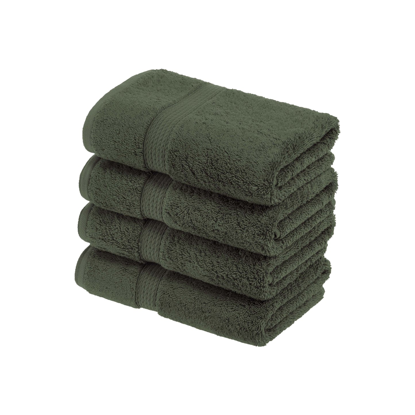 Madison Egyptian Cotton Pile Plush Heavyweight Hand Towel Set of 4