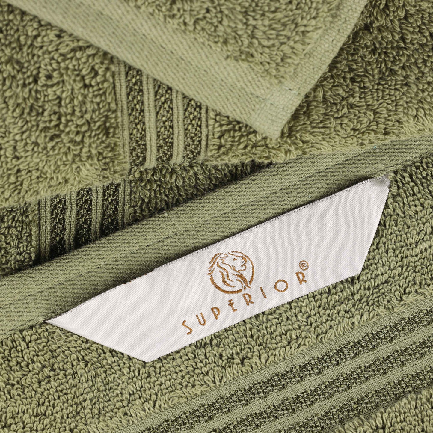Heritage Egyptian Cotton Plush Absorbent Luxury Face Towel Set of 10