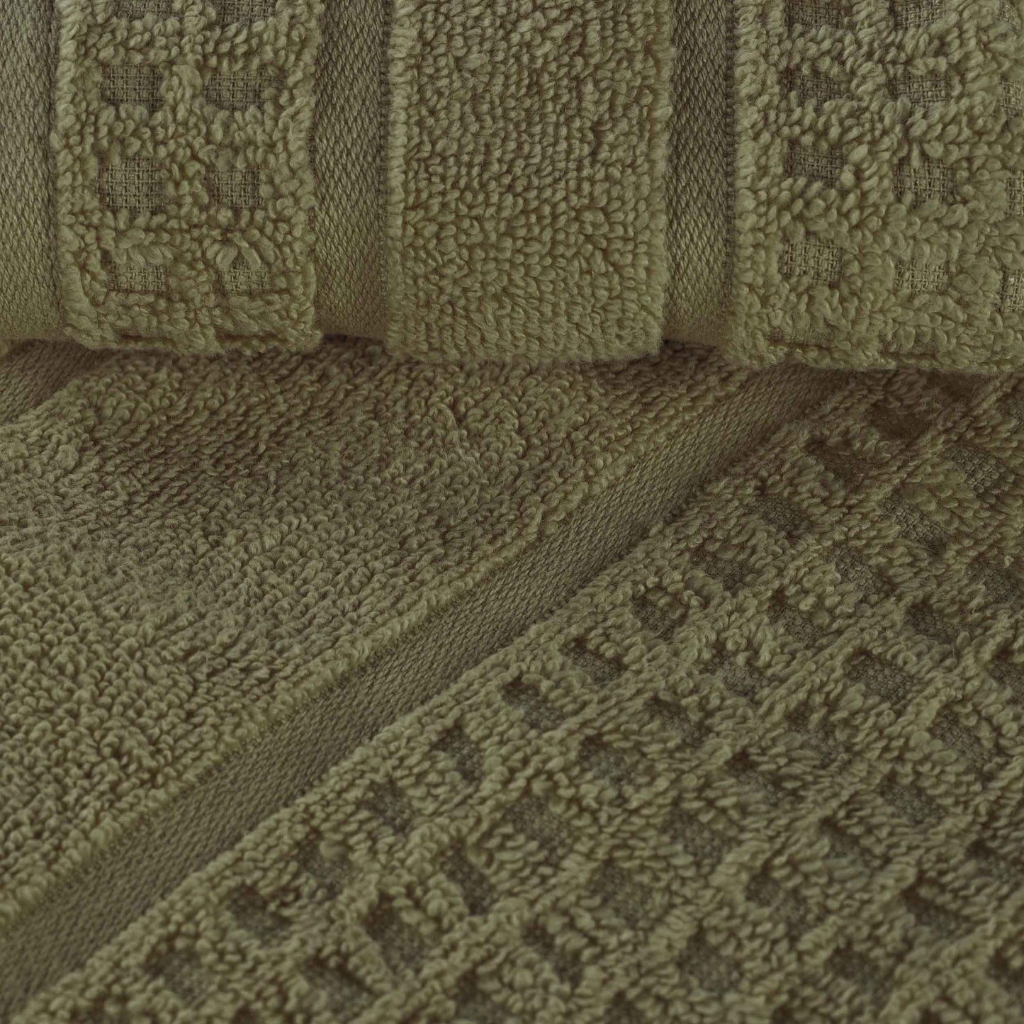 Napa Zero Twist Cotton Solid Waffle Honeycomb 12 Piece Towel Set