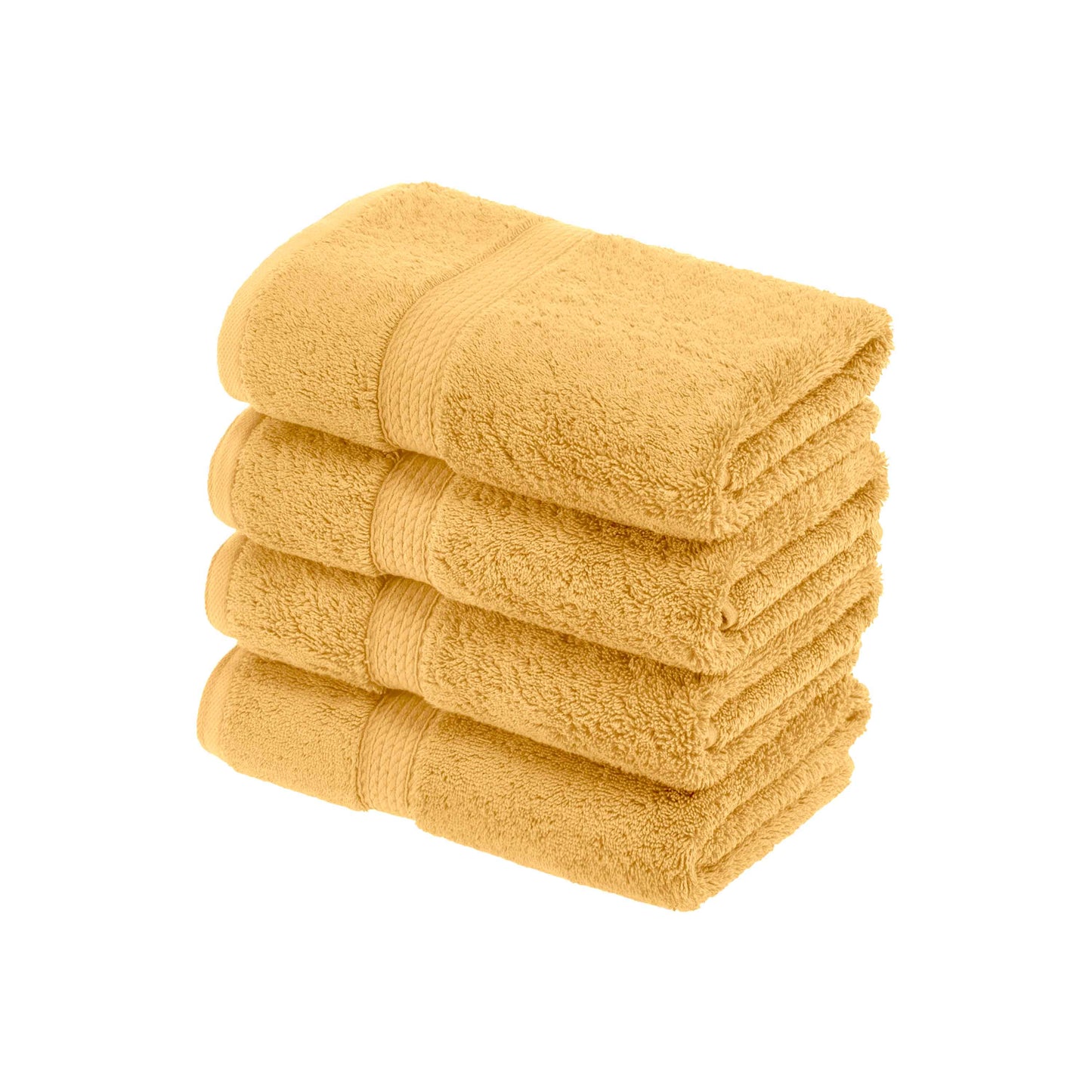 Madison Egyptian Cotton Pile Plush Heavyweight Hand Towel Set of 4