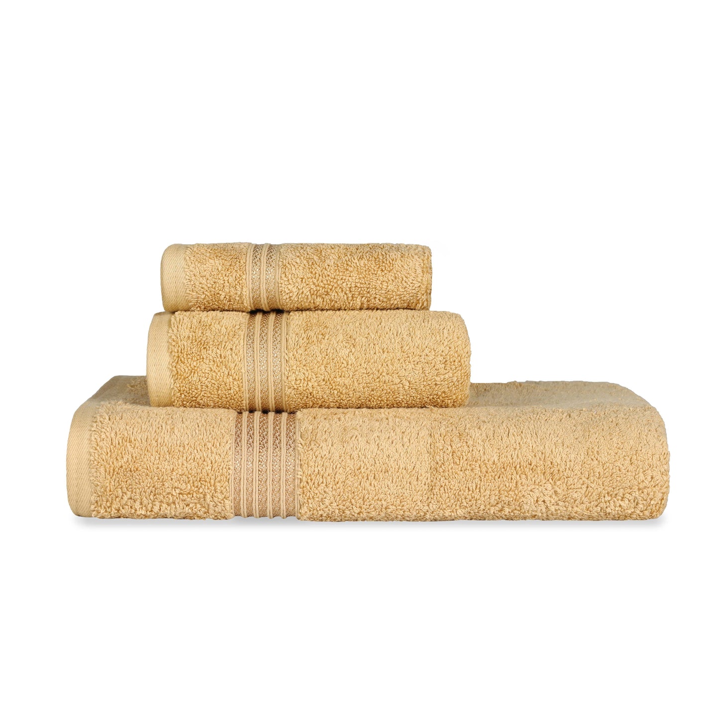 Heritage Egyptian Cotton Plush 3 Piece Absorbent Luxury Towel Set