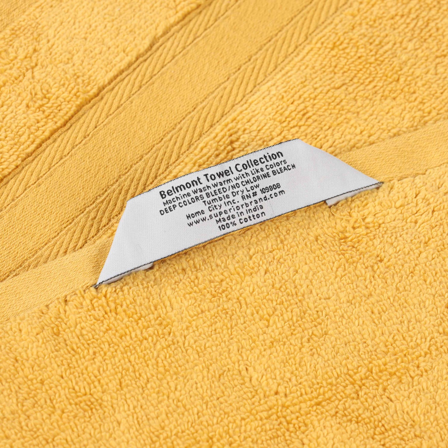 Belmont Zero Twist Cotton Medium Weight 3 Piece Towel Set
